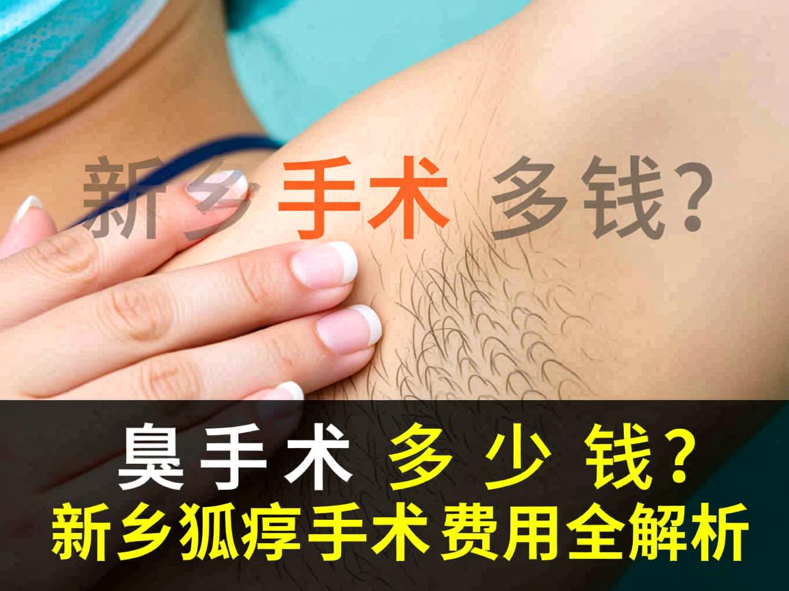 狐臭手术多少钱？新乡狐臭手术费用全解析