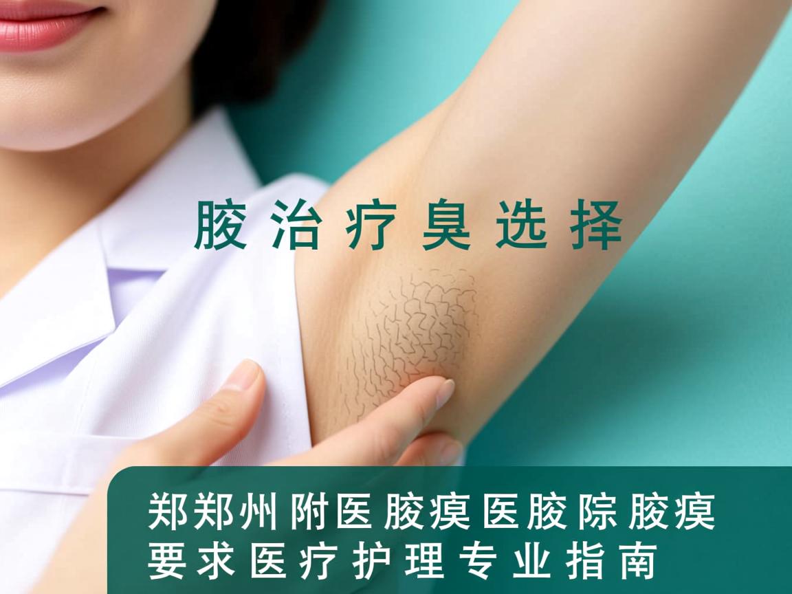 腋臭治疗选择，郑州附医腋臭医院的腋臭医疗护理专业指南