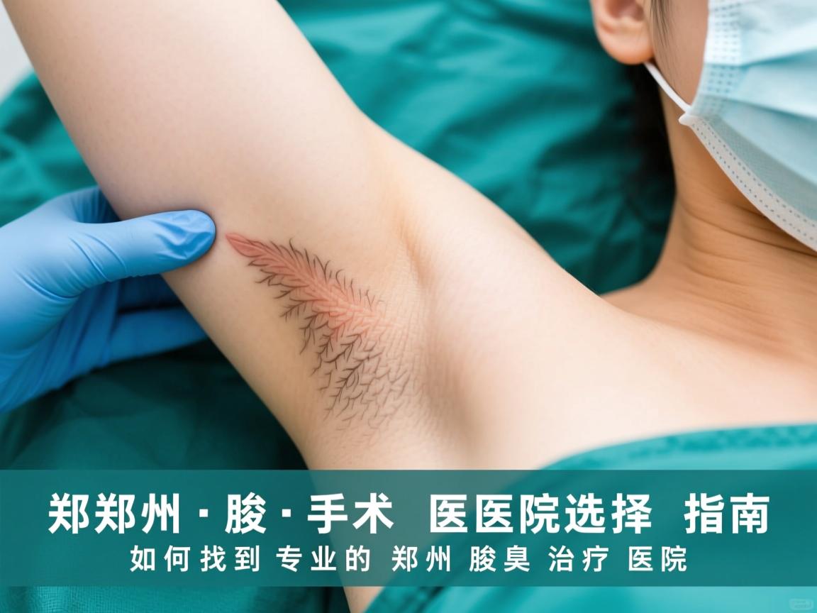 郑州腋臭手术医院选择指南，如何找到专业的郑州腋臭治疗医院