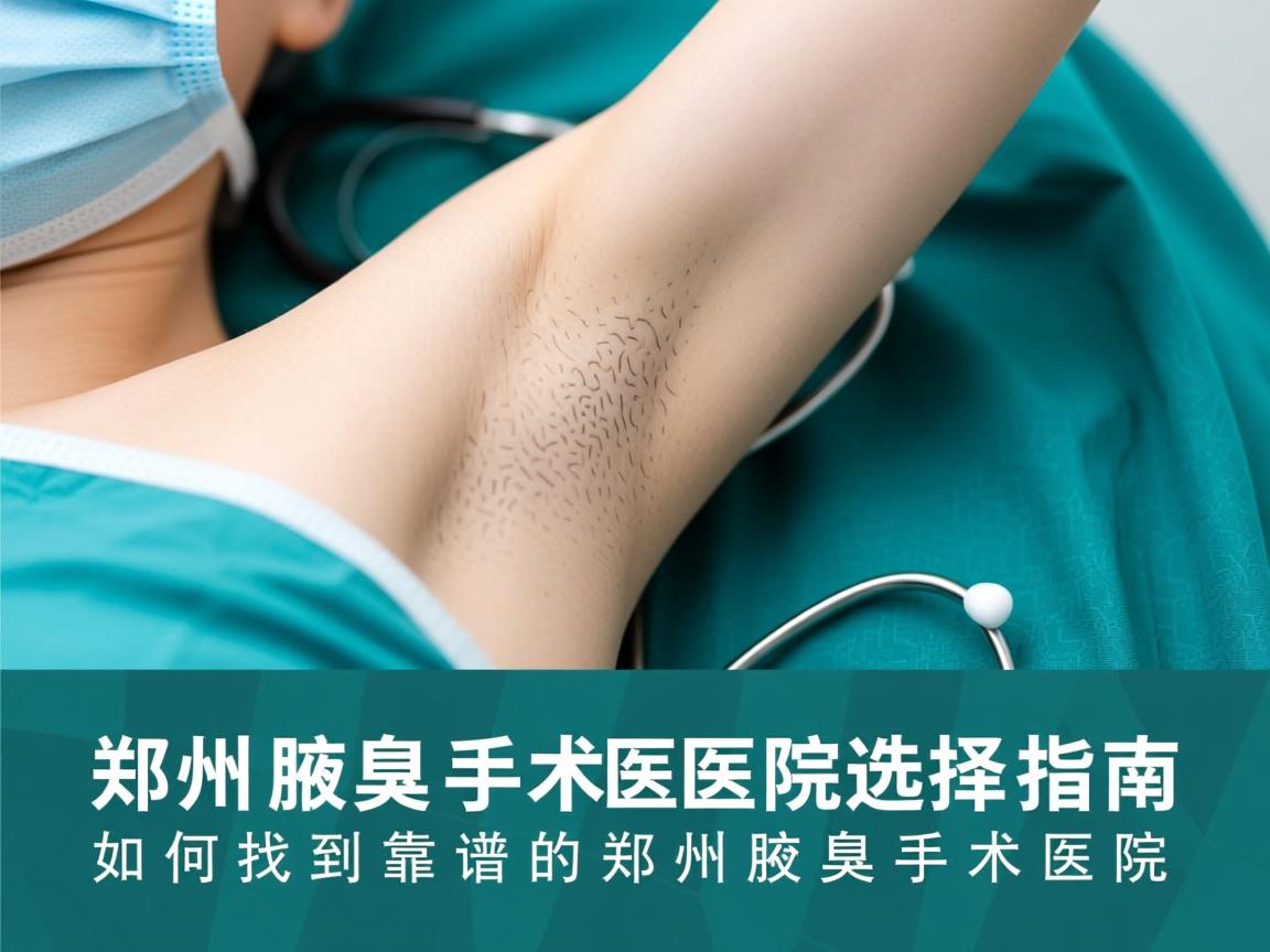 郑州腋臭手术医院选择指南，如何找到靠谱的郑州腋臭手术医院