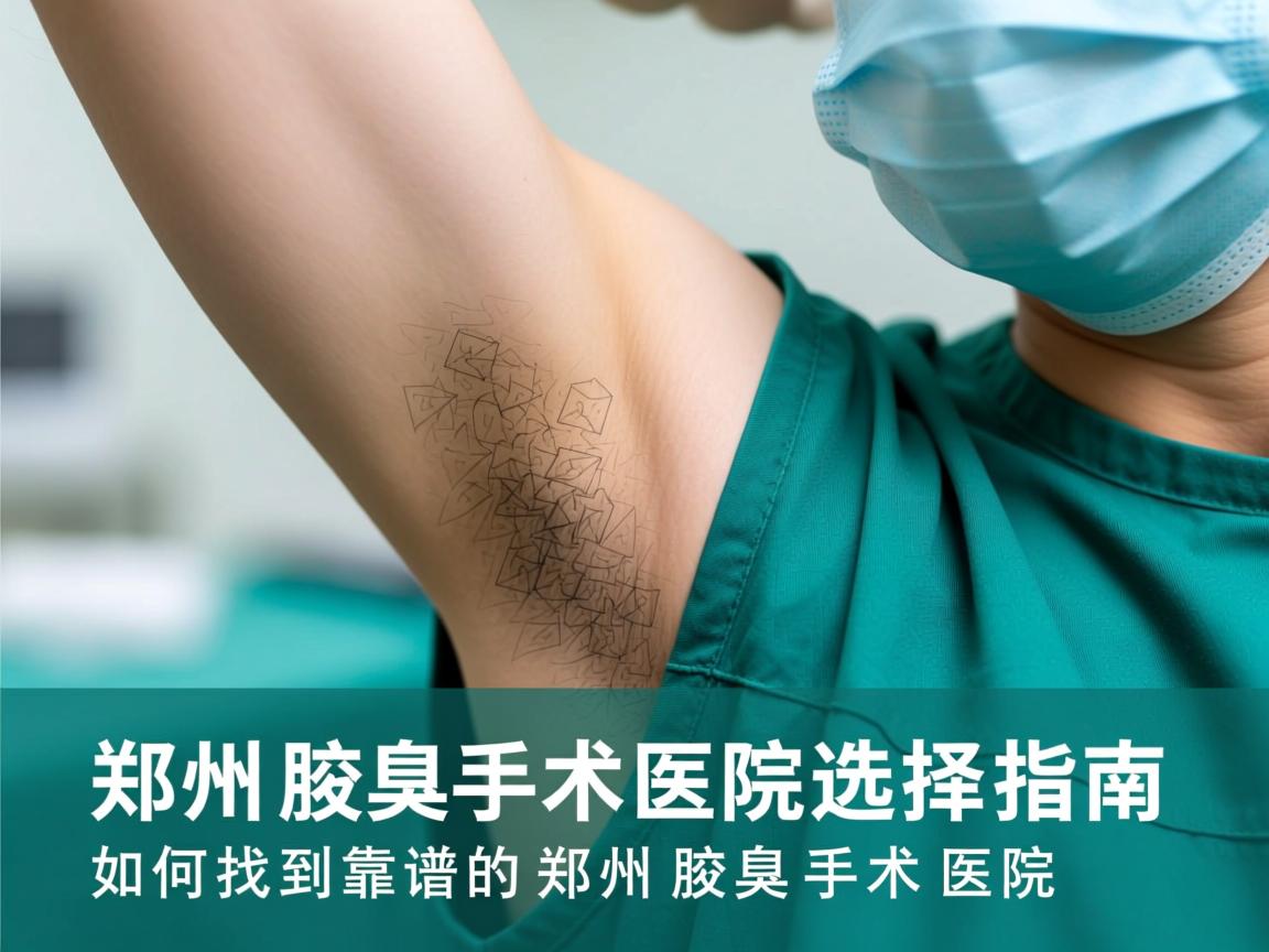 郑州腋臭手术医院选择指南，如何找到靠谱的郑州腋臭手术医院