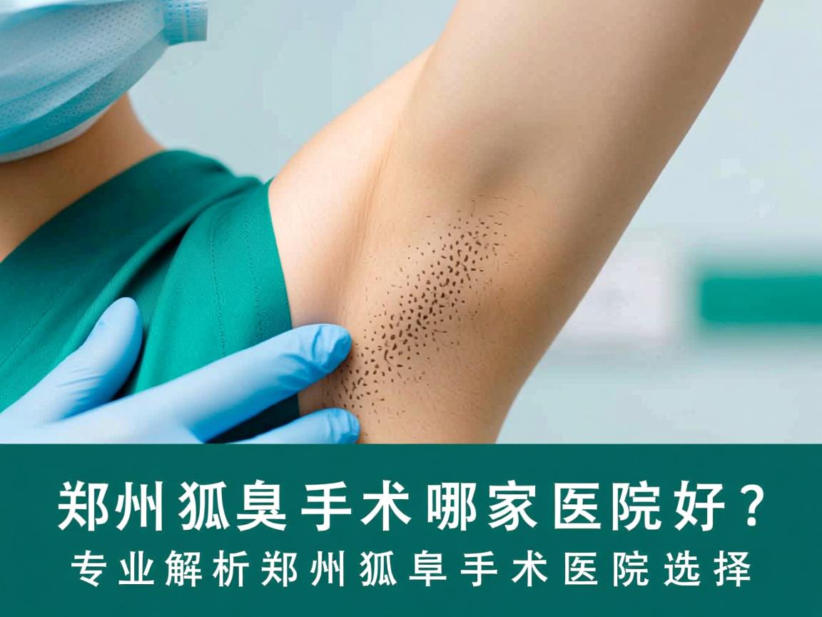 郑州狐臭手术哪家医院好？专业解析郑州狐臭手术医院选择
