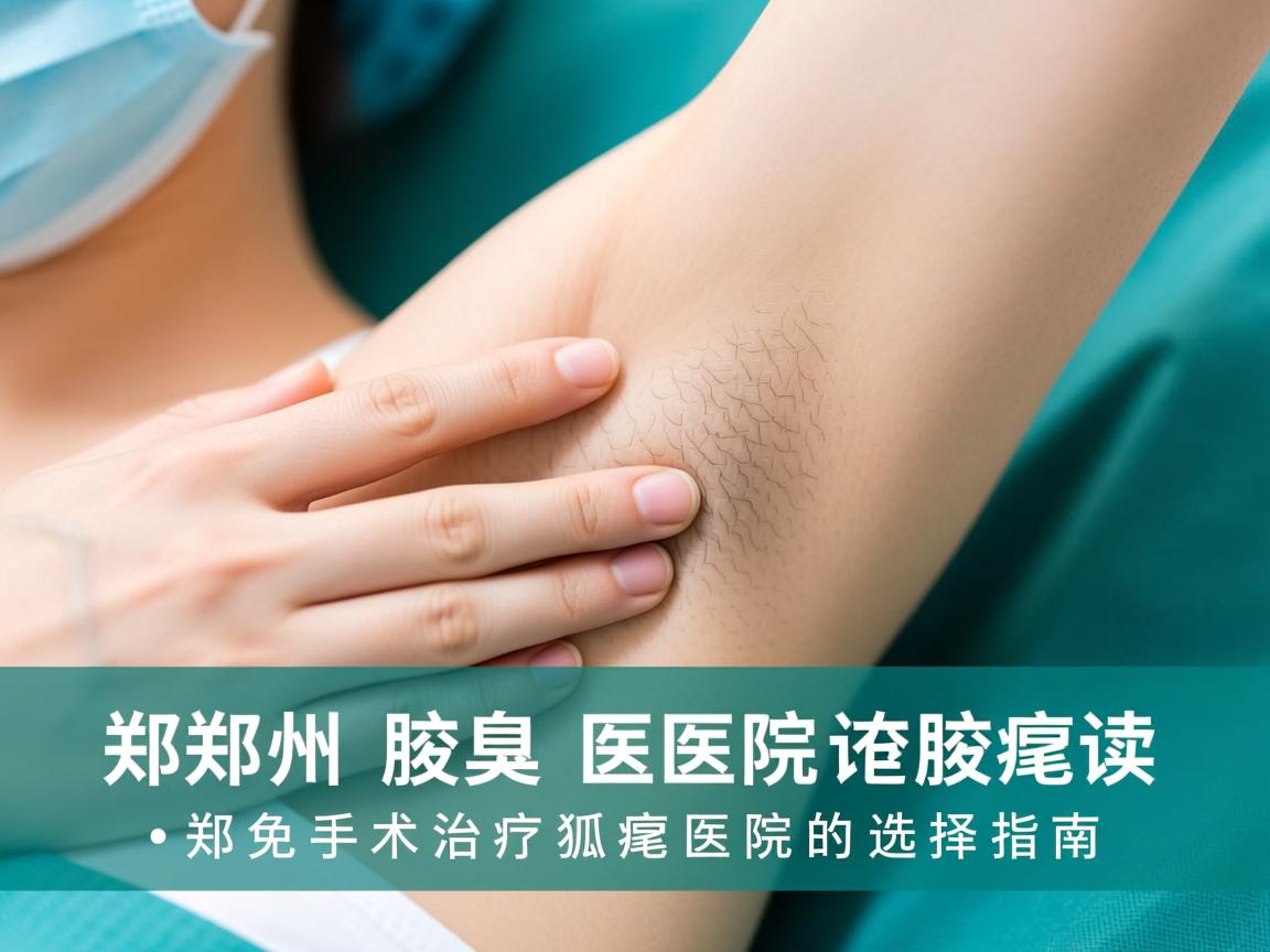 郑州腋臭医院解读，郑州免手术治疗狐臭的医院选择指南