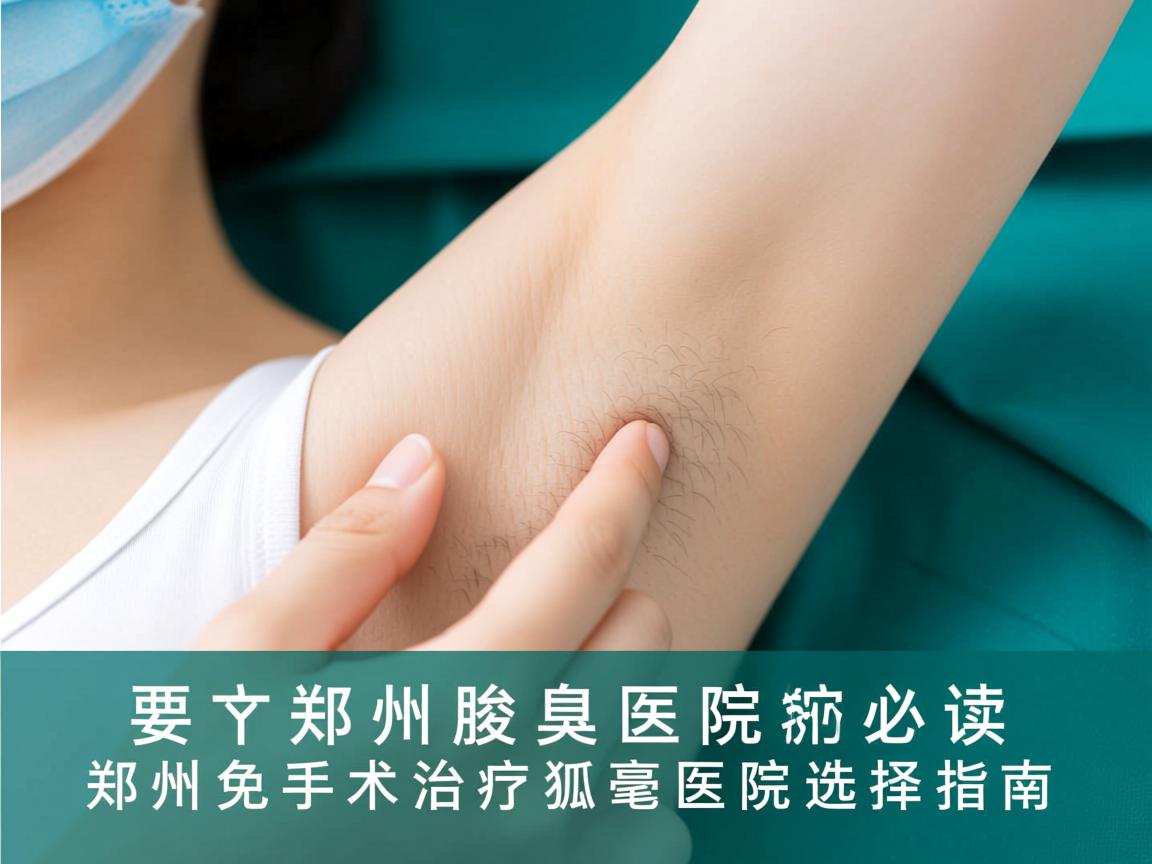 郑州腋臭医院解读，郑州免手术治疗狐臭的医院选择指南