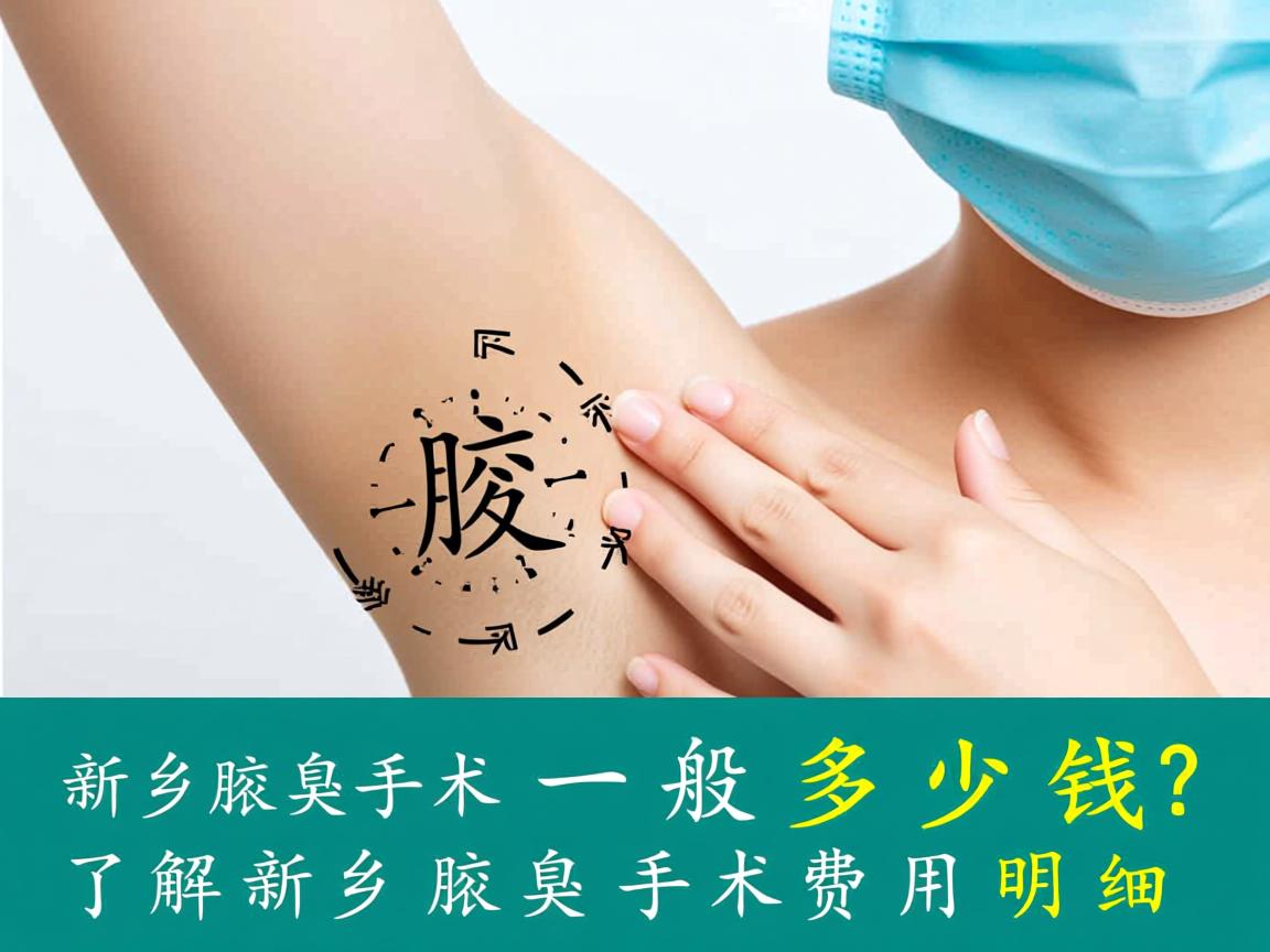 新乡腋臭手术一般多少钱？了解新乡腋臭手术费用明细