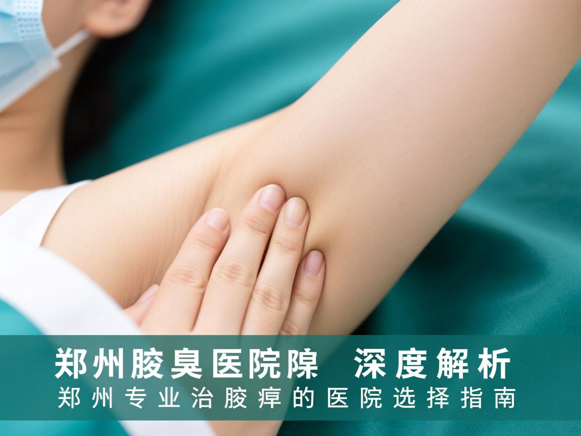 郑州腋臭医院深度解析，郑州专业治疗腋臭的医院选择指南