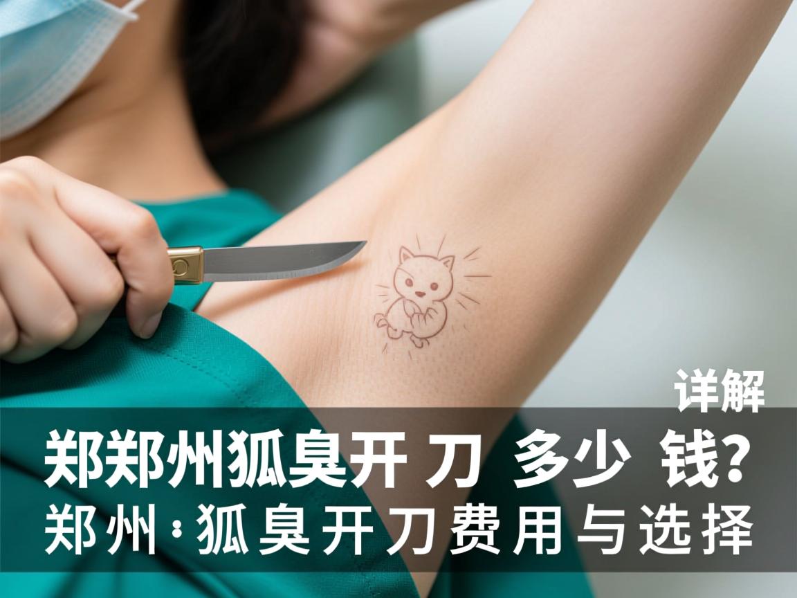 郑州狐臭开刀多少钱？详解郑州狐臭开刀费用与选择