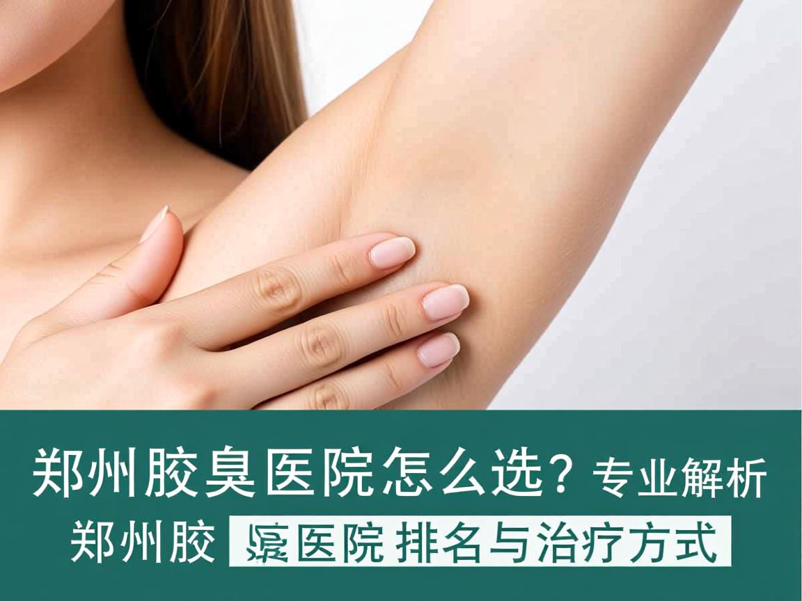 郑州腋臭医院怎么选？专业解析郑州腋臭医院排名与治疗方式