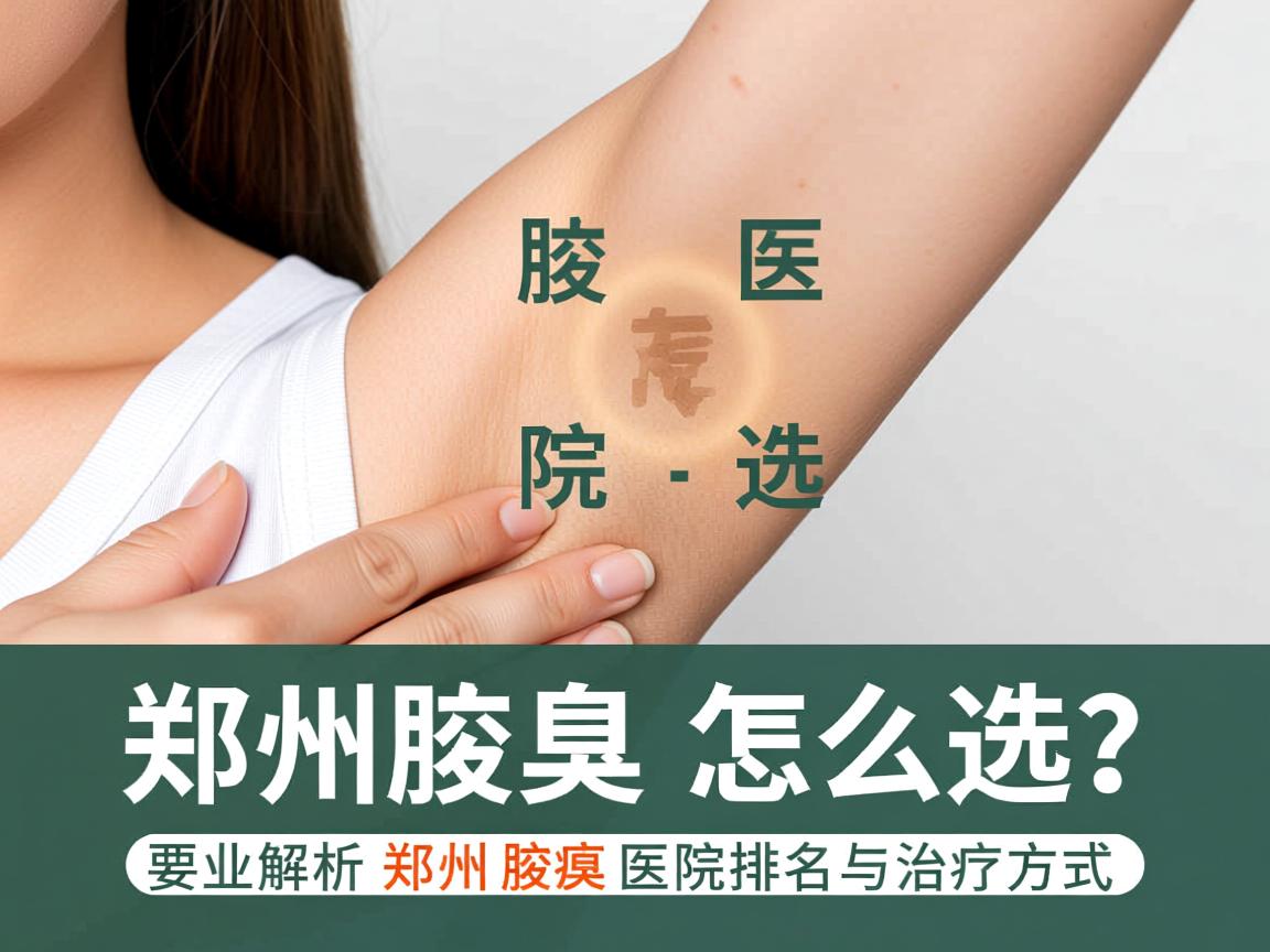 郑州腋臭医院怎么选？专业解析郑州腋臭医院排名与治疗方式