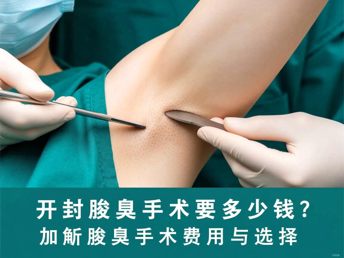 开封腋臭手术要多少钱？解析腋臭手术费用与选择