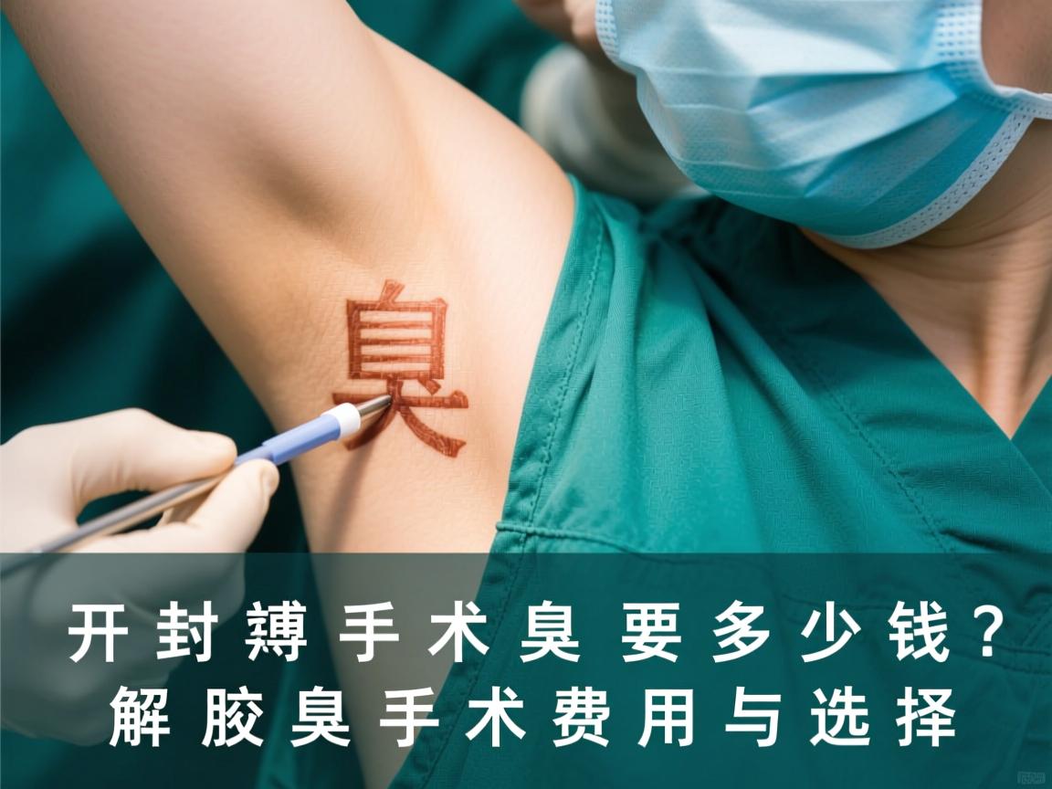 开封腋臭手术要多少钱？解析腋臭手术费用与选择