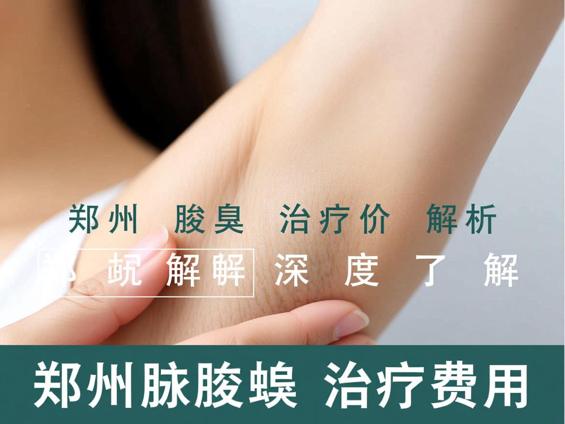 郑州腋臭治疗价格解析，深度了解郑州腋臭治疗费用