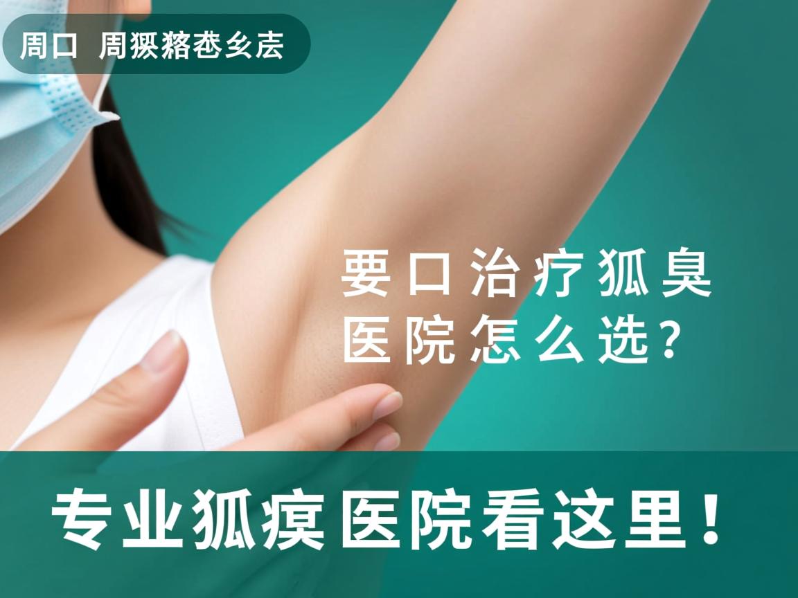 周口治疗狐臭医院怎么选？专业狐臭医院看这里！