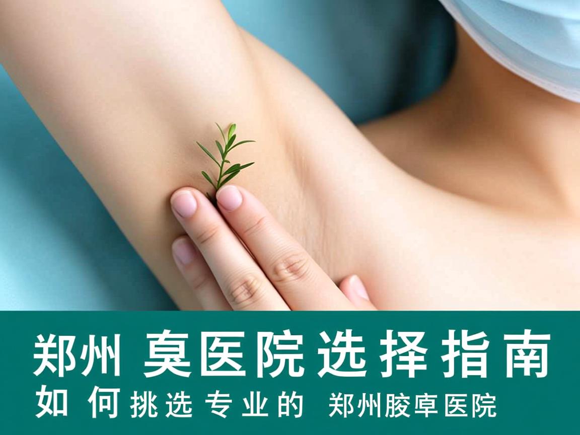 郑州腋臭医院选择指南，如何挑选专业的郑州腋臭医院