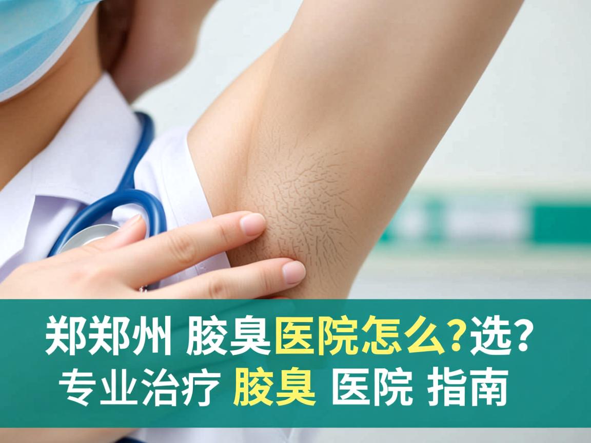 郑州腋臭医院怎么选？专业治疗腋臭的医院指南