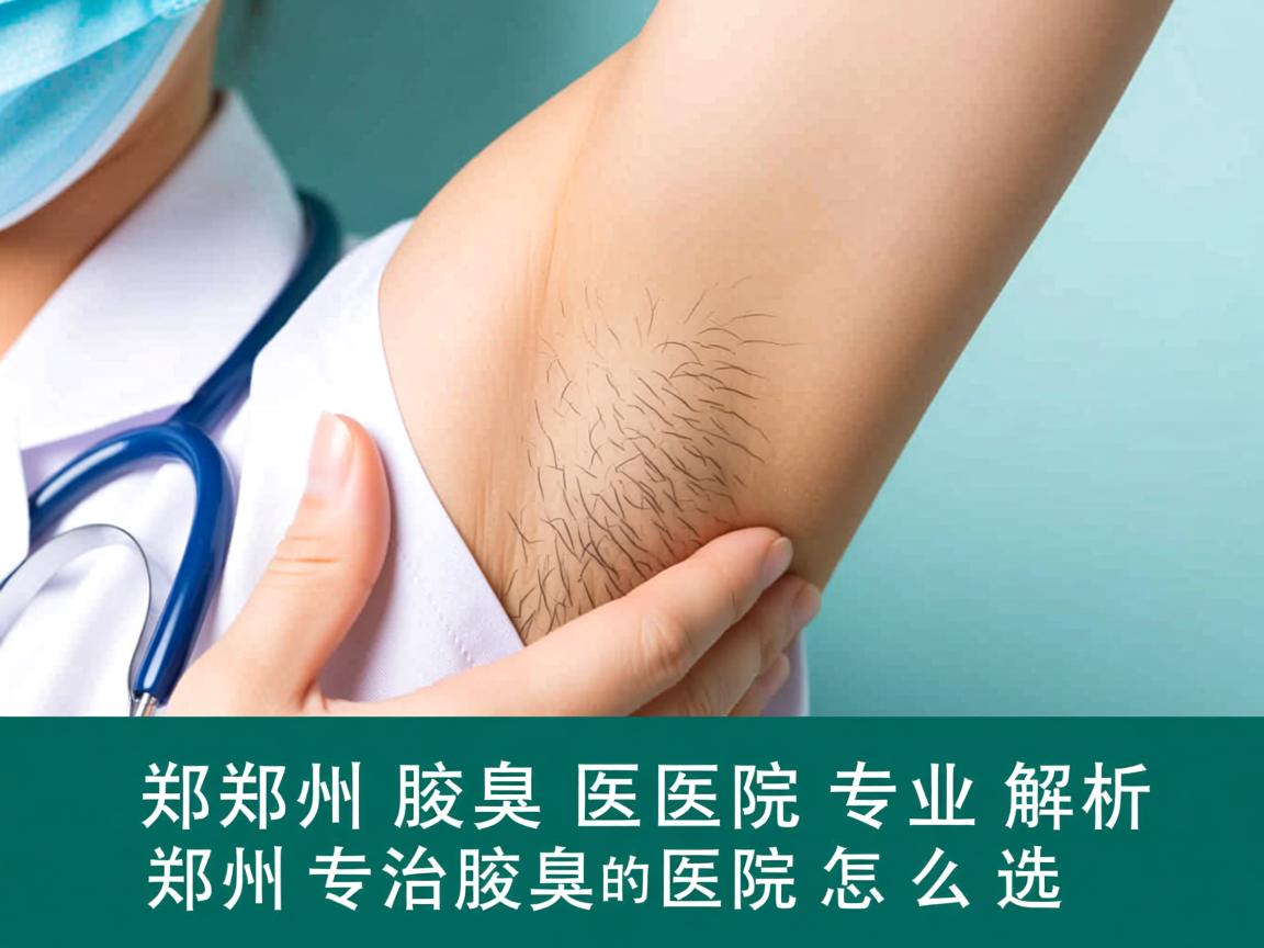 郑州腋臭医院专业解析，郑州专治腋臭的医院怎么选