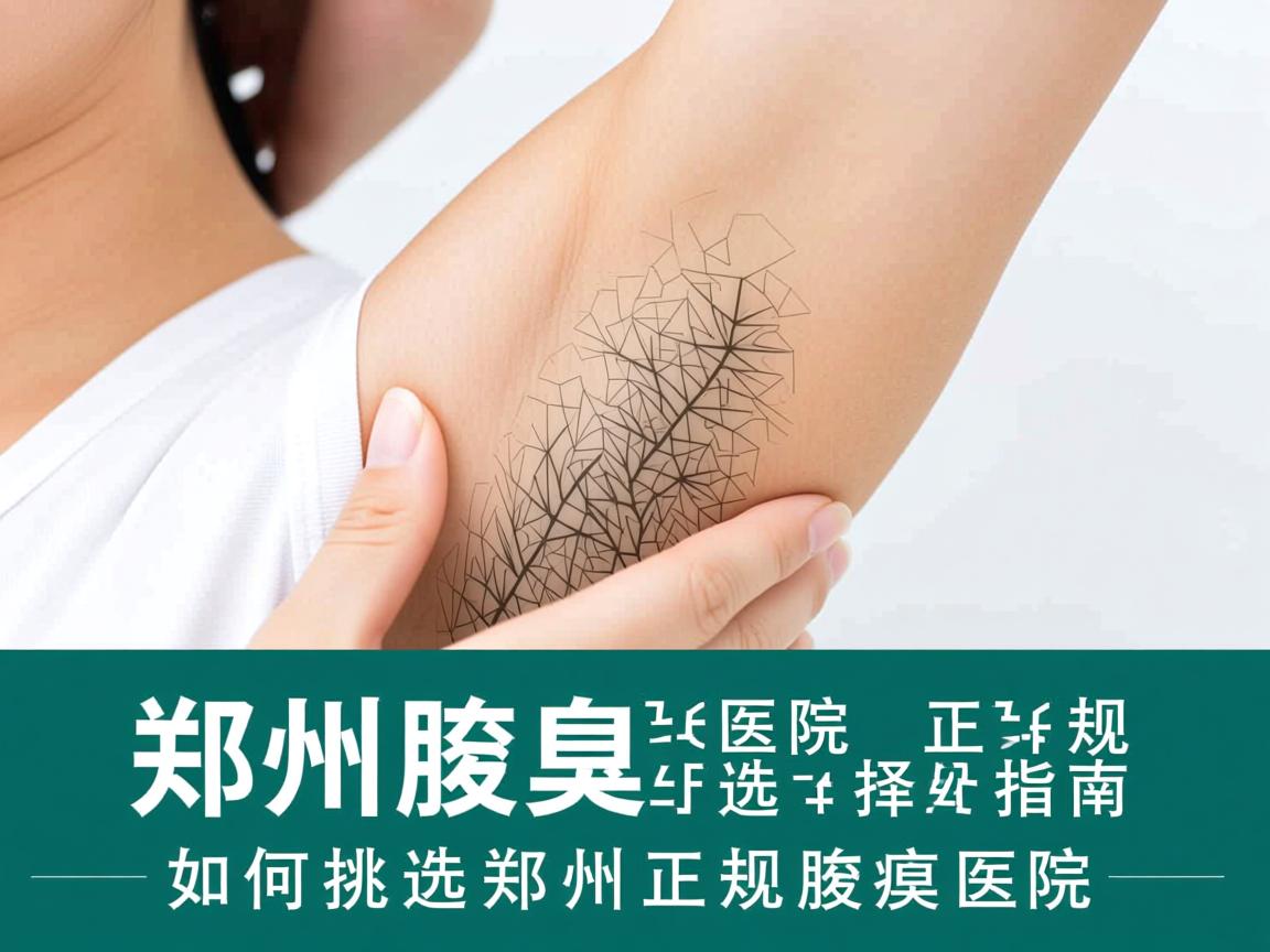 郑州腋臭医院正规选择指南，如何挑选郑州正规腋臭医院