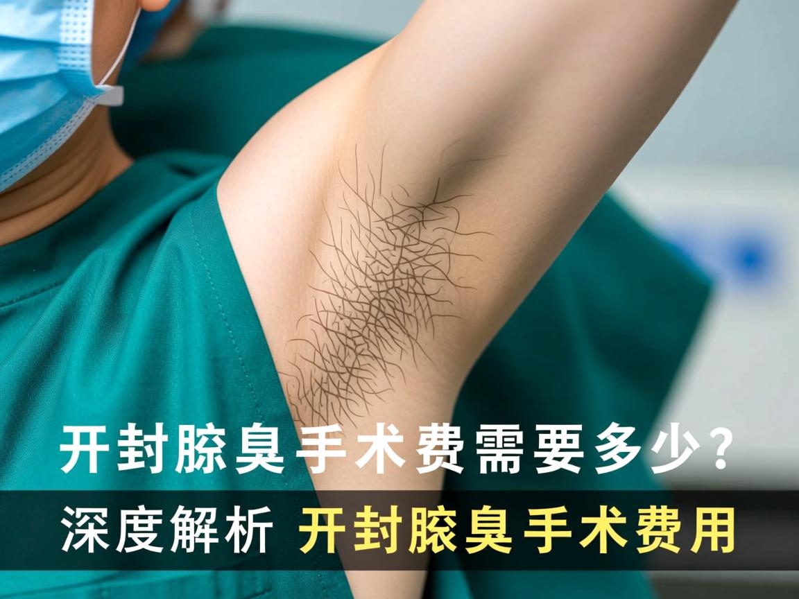 开封腋臭手术费需要多少？深度解析开封腋臭手术费用