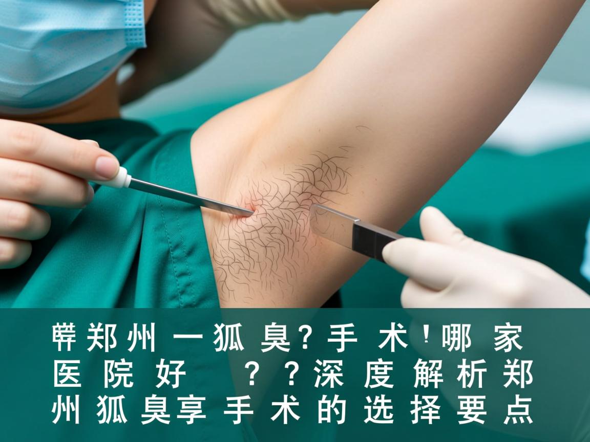 郑州狐臭手术哪家医院好？深度解析郑州狐臭手术的选择要点
