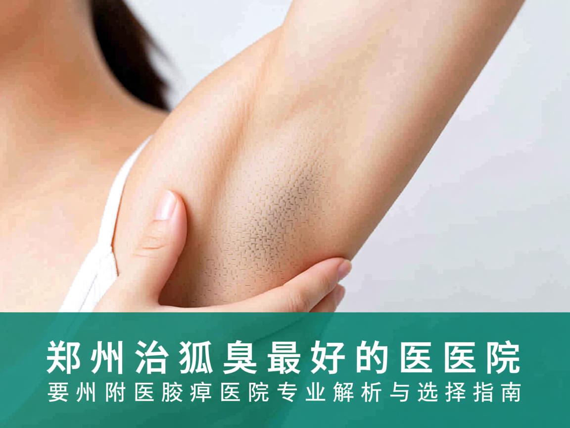 郑州治狐臭最好的医院，郑州附医腋臭医院专业解析与选择指南