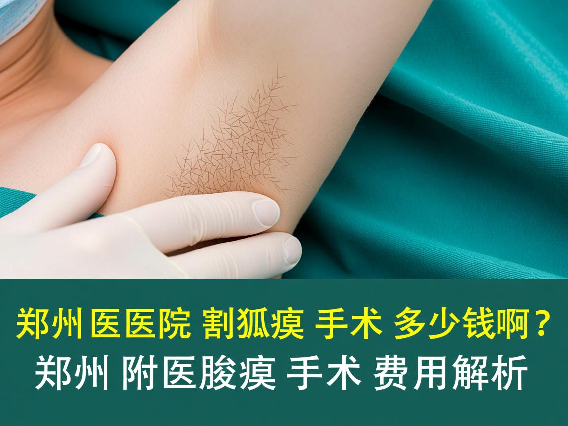 郑州医院割狐臭手术多少钱啊？郑州附医腋臭手术费用解析