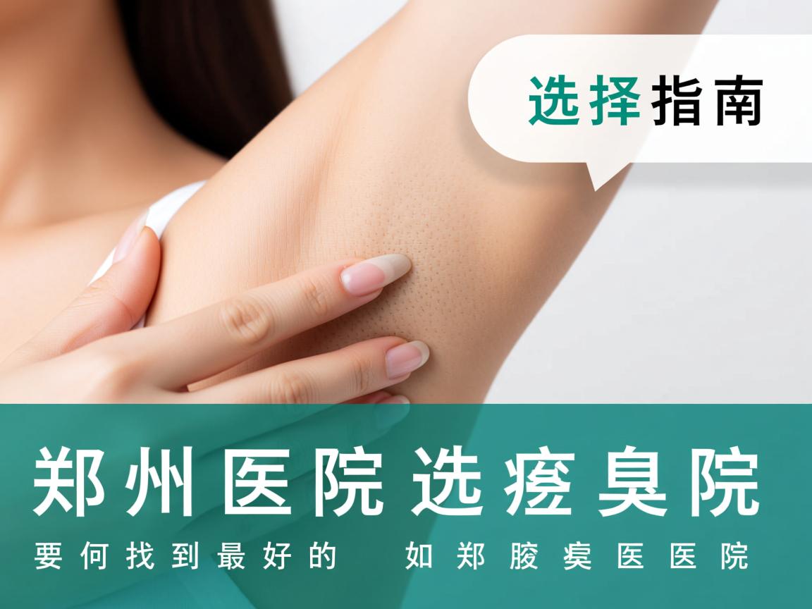 郑州腋臭医院选择指南，如何找到最好的郑州腋臭医院