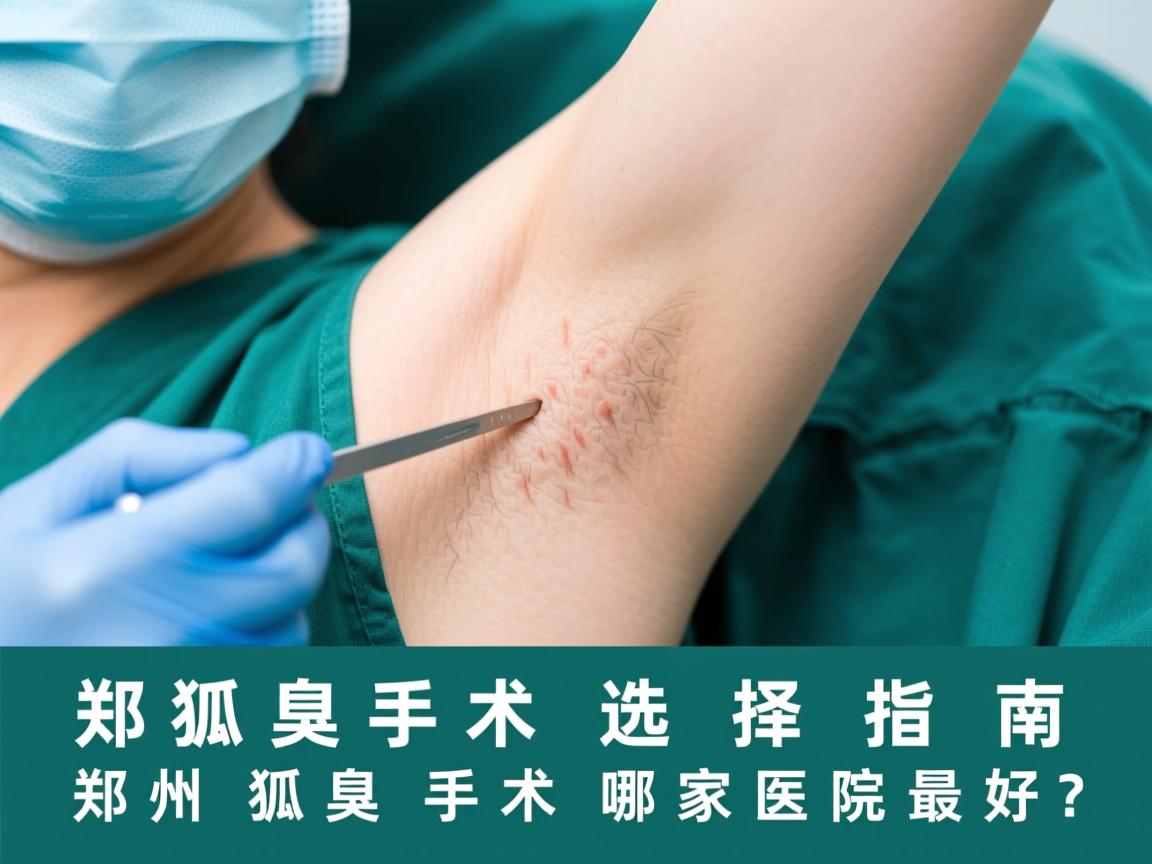 郑州狐臭手术医院选择指南，剖析郑州狐臭手术哪家医院最好
