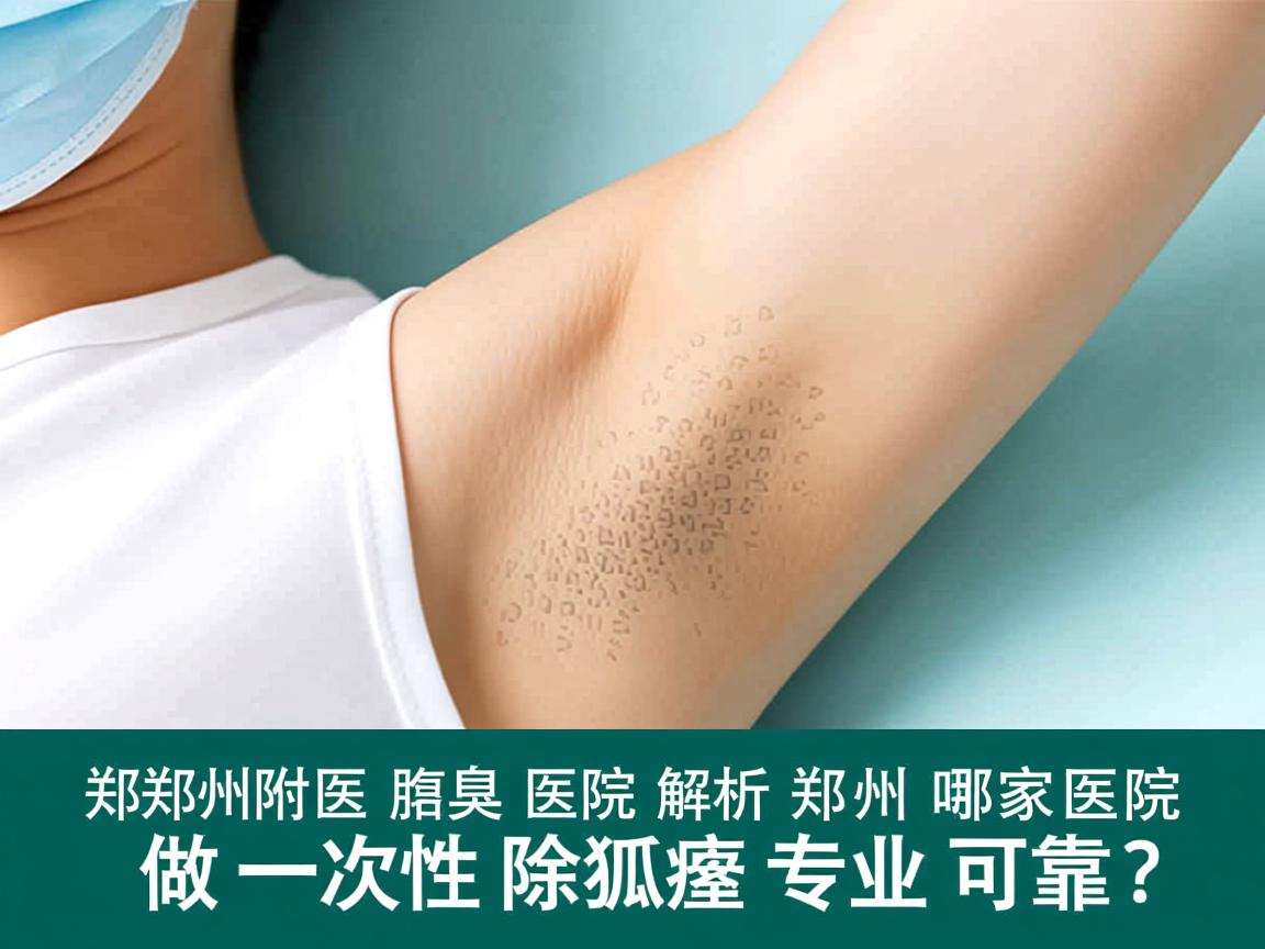 郑州附医腋臭医院解析，郑州哪家医院做一次性除狐臭专业可靠？
