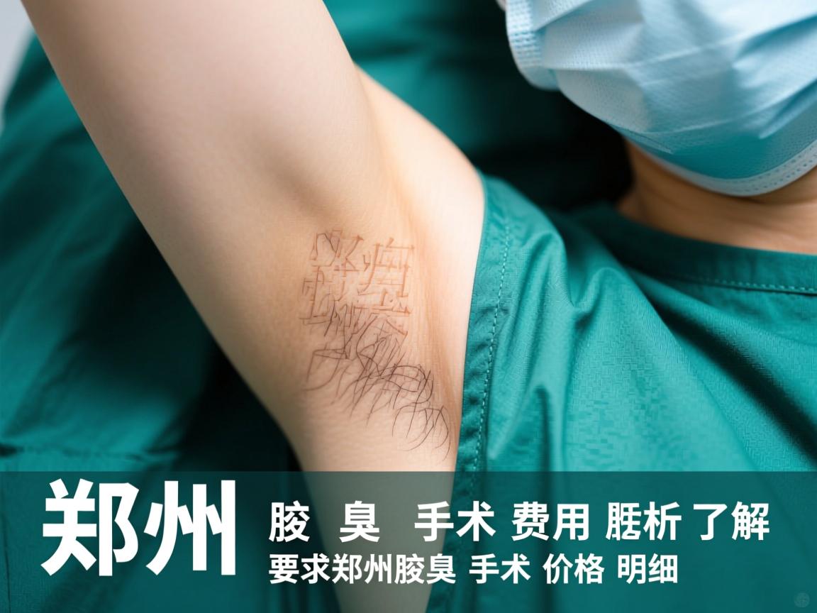 郑州腋臭手术费用解析，了解郑州腋臭手术价格明细