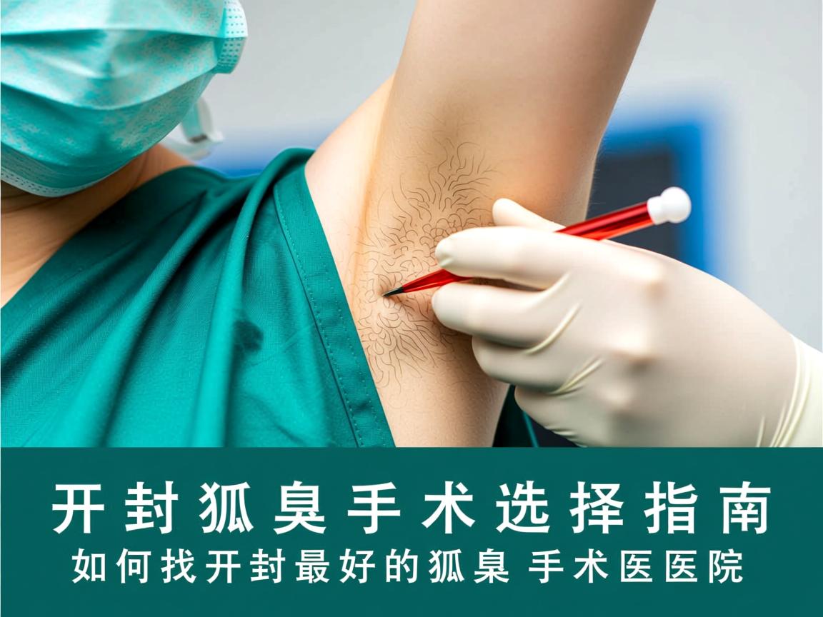 开封狐臭手术选择指南，如何找到开封最好的狐臭手术医院