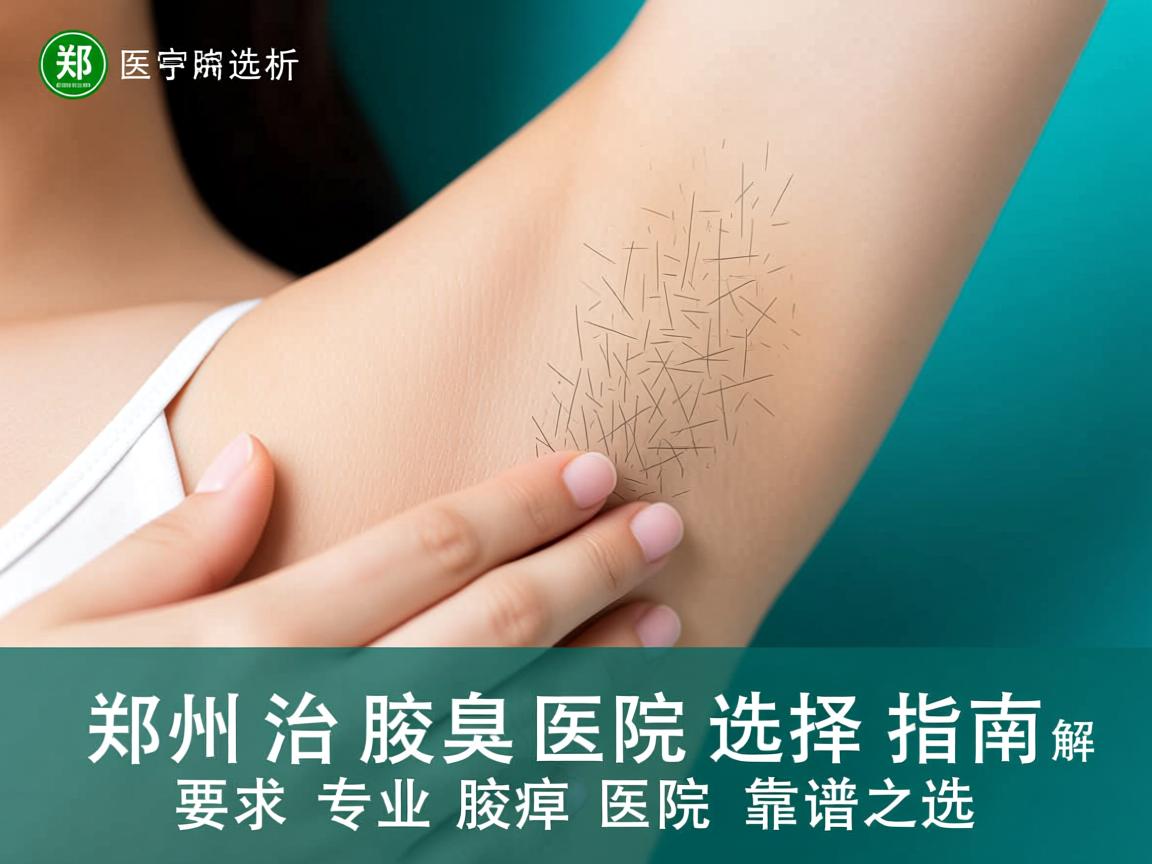 郑州治腋臭医院选择指南，解析郑州专业腋臭医院的靠谱之选