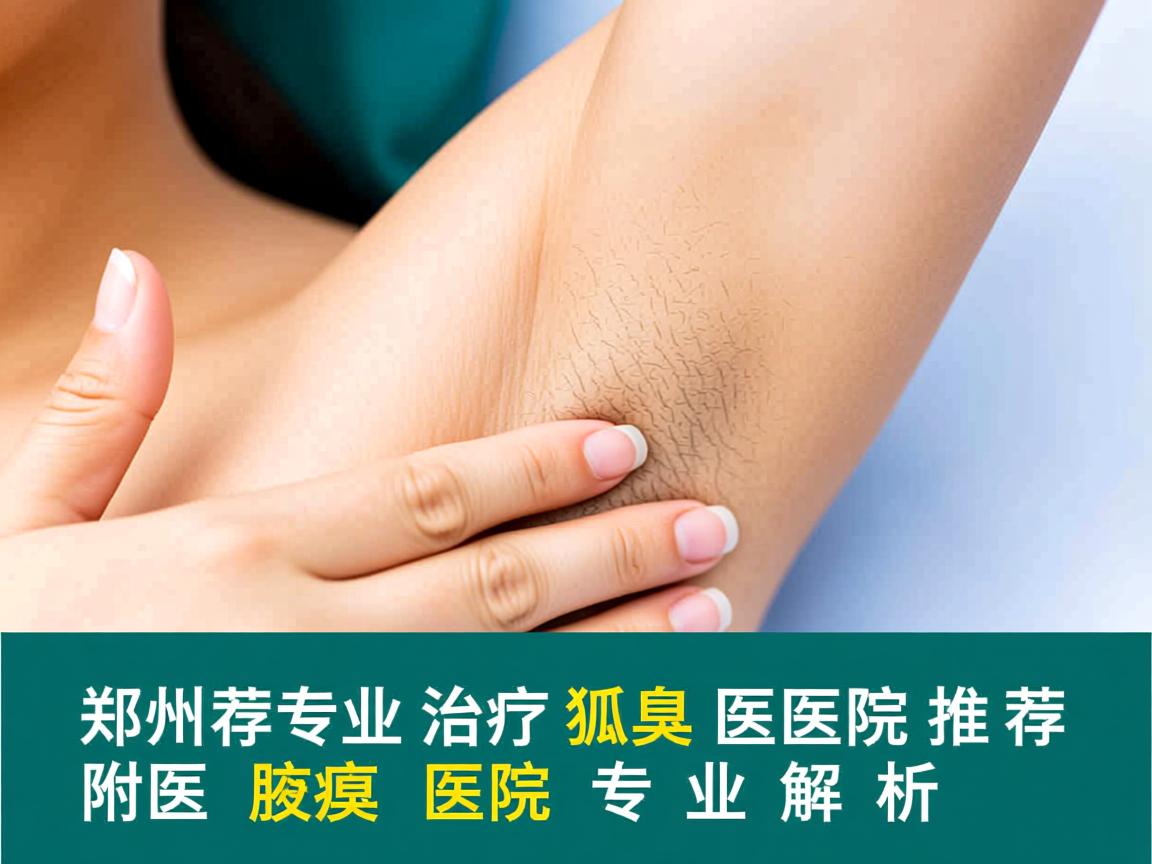 郑州专业治疗狐臭医院推荐，郑州附医腋臭医院专业解析