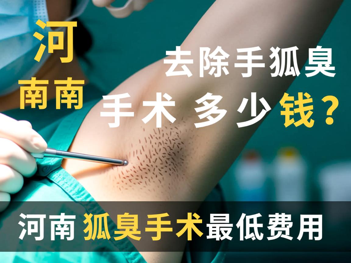 河南去除狐臭手术多少钱？解析河南狐臭手术最低费用