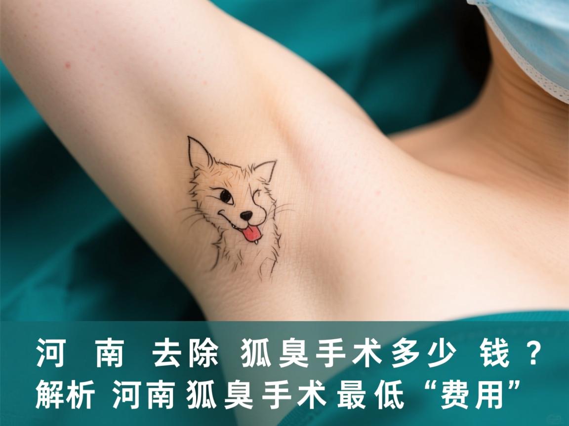 河南去除狐臭手术多少钱？解析河南狐臭手术最低费用