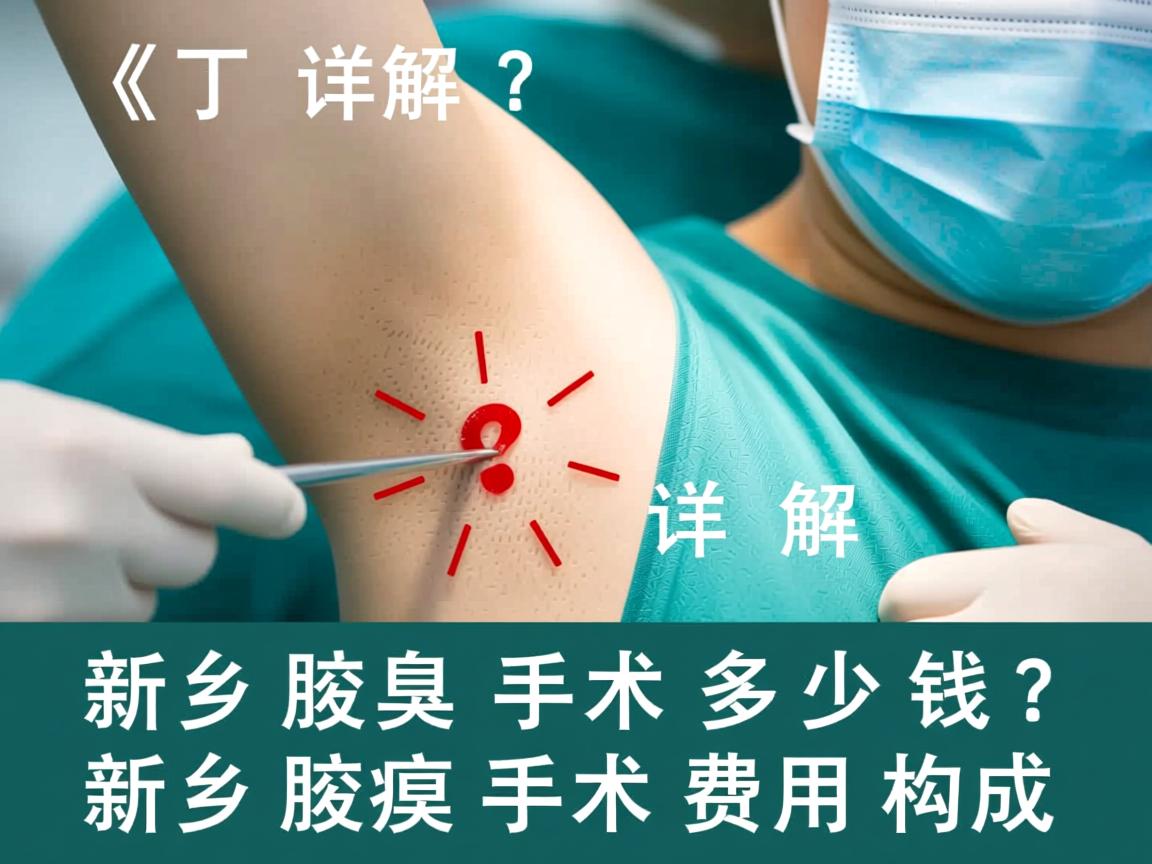 新乡腋臭手术多少钱？详解新乡腋臭手术费用构成