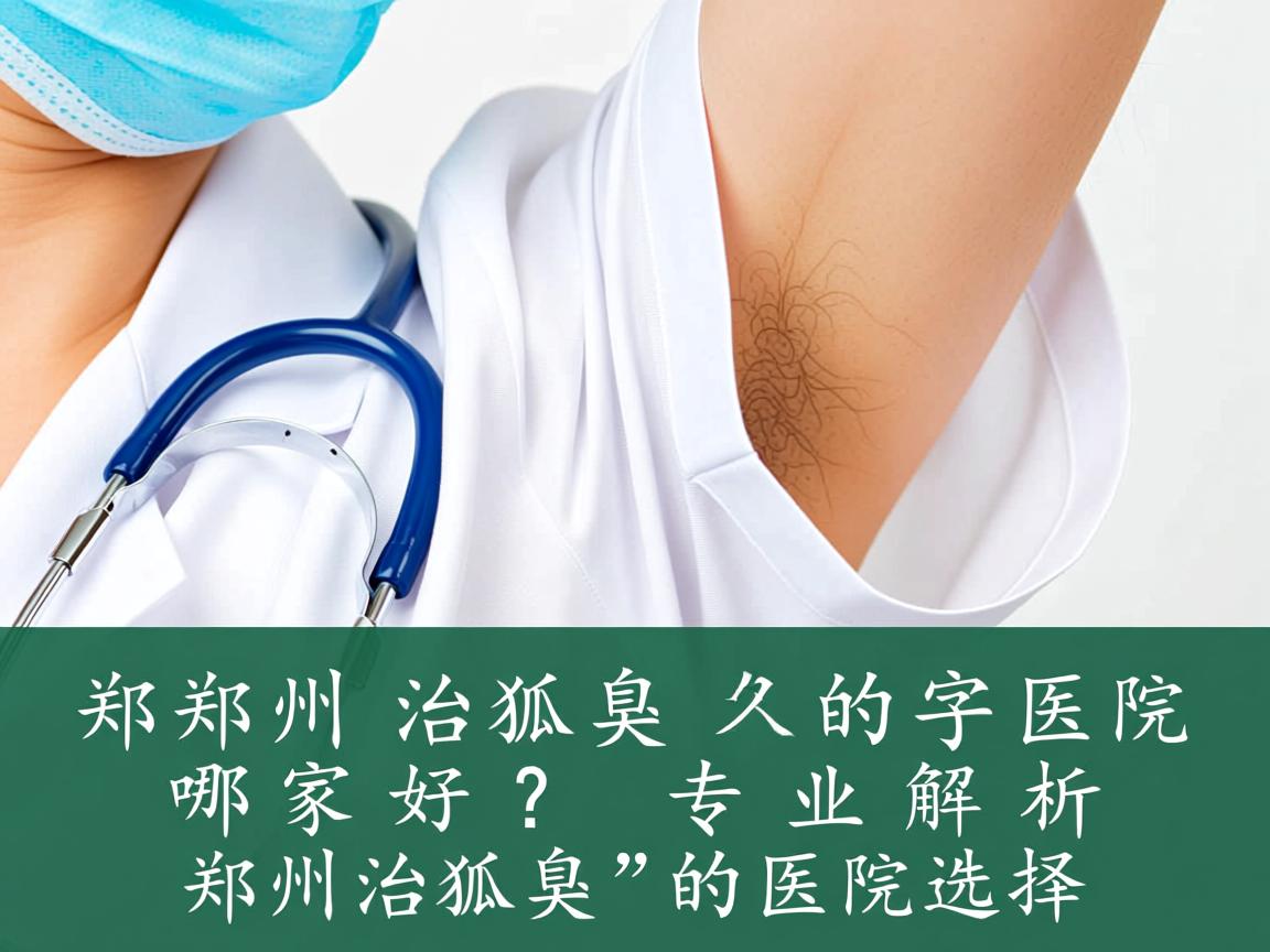 郑州治狐臭的医院哪家好？专业解析郑州治狐臭的医院选择
