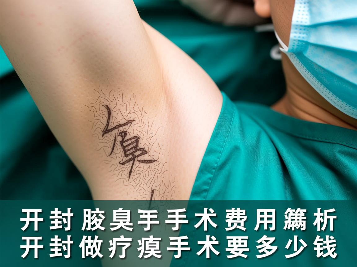 开封腋臭手术费用解析，开封做腋臭手术要多少钱