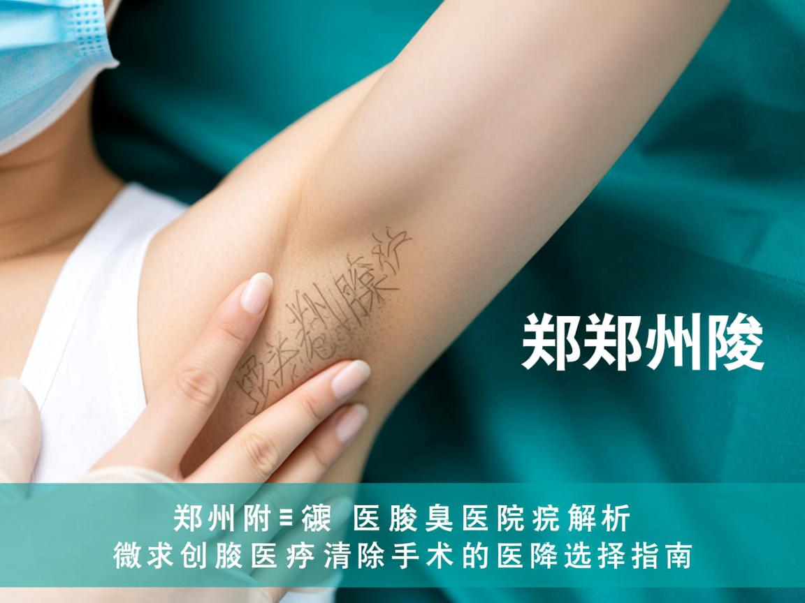 郑州附医腋臭医院解析，郑州微创腋臭清除手术的医院选择指南
