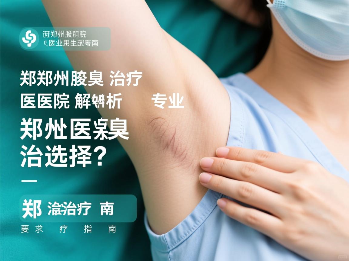 郑州腋臭治疗医院解析，专业医院如何选择？郑州腋臭治疗指南