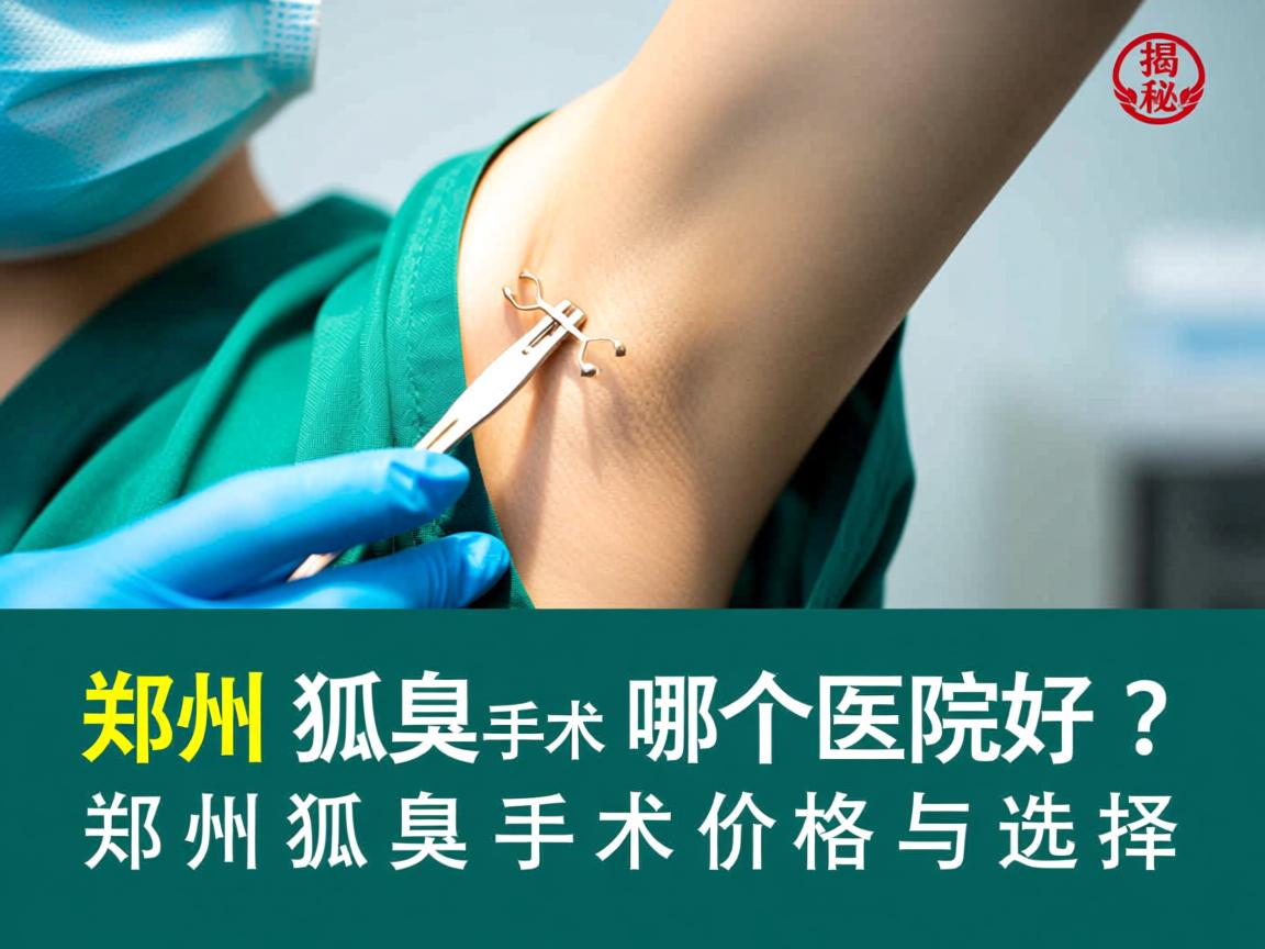 郑州狐臭手术哪个医院好？揭秘郑州狐臭手术价格与选择