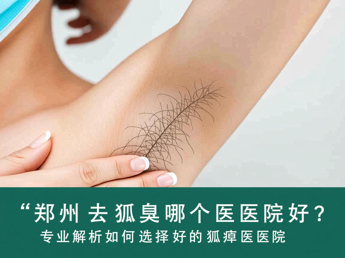 郑州去狐臭哪个医院好？专业解析如何选择好的狐臭医院