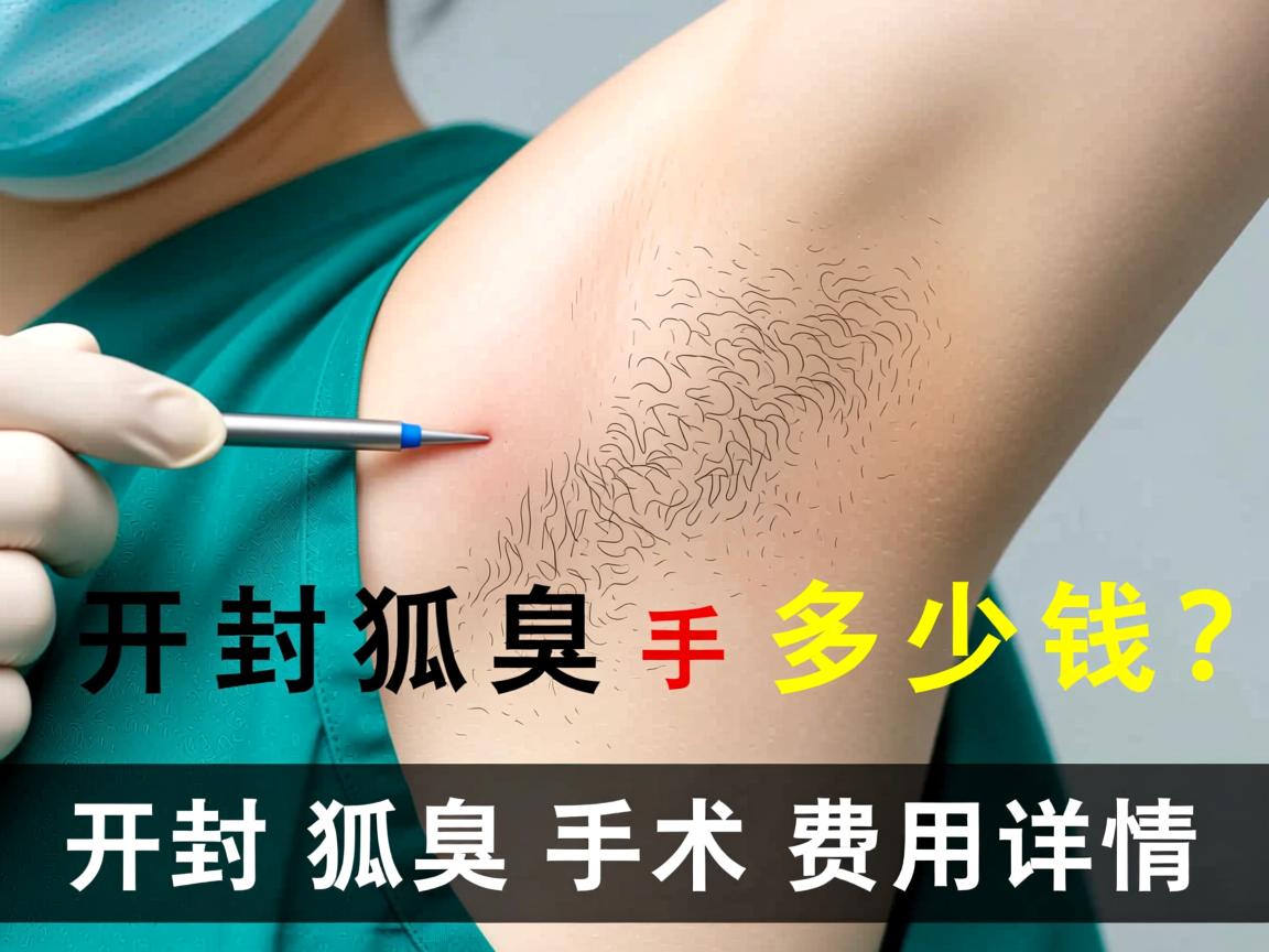 开封狐臭手术多少钱？解析开封狐臭手术费用详情