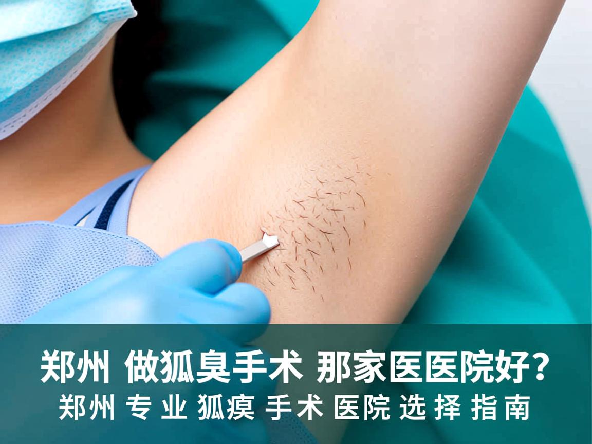 郑州做狐臭手术那家医院好？郑州专业狐臭手术医院选择指南