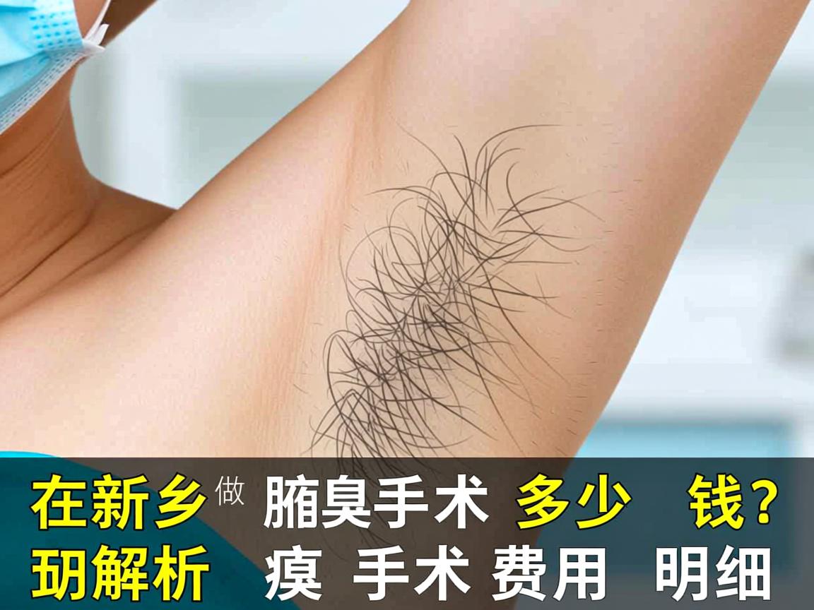 在新乡做腋臭手术多少钱？解析腋臭手术费用明细