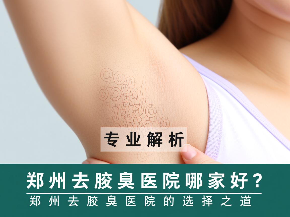 郑州去腋臭医院哪家好？专业解析郑州去腋臭医院的选择之道
