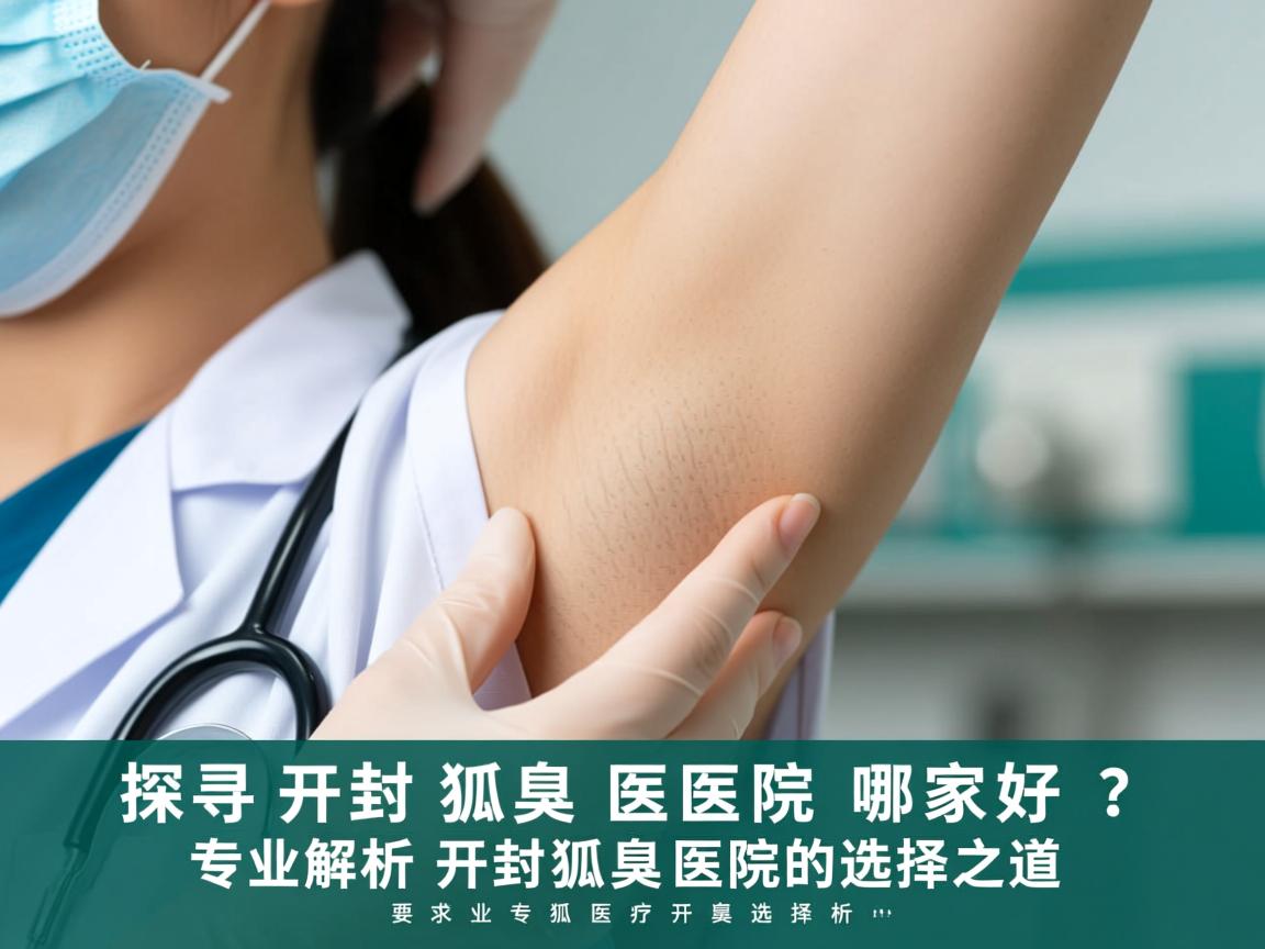 探寻开封狐臭医院哪家好？专业解析开封狐臭医院的选择之道