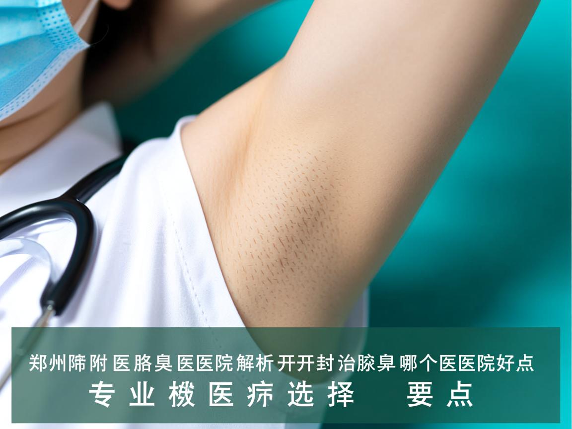 郑州附医腋臭医院解析，开封治腋臭哪个医院好点，专业医院选择要点
