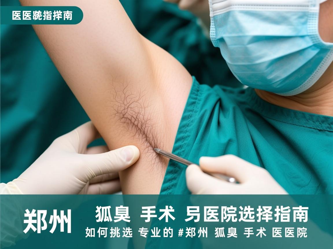 郑州狐臭手术医院选择指南，如何挑选专业的郑州狐臭手术医院