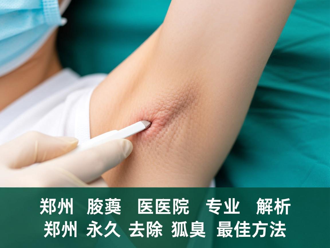 郑州腋臭医院专业解析，郑州永久去除狐臭的最佳方法