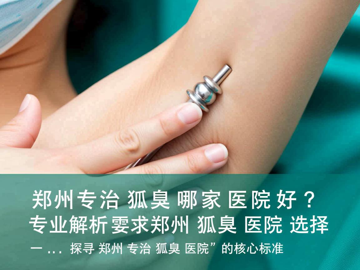 郑州专治狐臭哪家医院好？专业解析郑州狐臭医院选择
一，探寻郑州专治狐臭医院的核心标准
